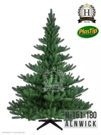 künstlicher Spritzguss Weihnachtsbaum PREMIUM Nordmanntanne Alnwick ca. 180cm
