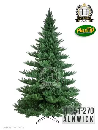 künstlicher Spritzguss Weihnachtsbaum PREMIUM Nordmanntanne Alnwick ca. 270cm