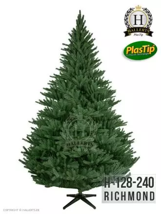 künstlicher Spritzguss Weihnachtsbaum Richmond Edeltanne ca. 240cm bauchig