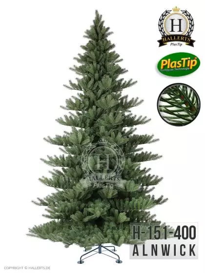 künstlicher Spritzguss Weihnachtsbaum Nordmanntanne Alnwick 400cm