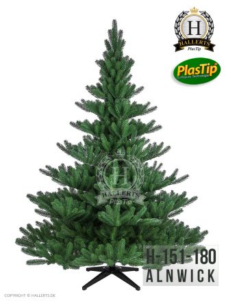künstlicher Spritzguss Weihnachtsbaum PREMIUM Nordmanntanne Alnwick ca. 180cm