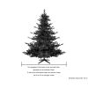 Breitenvariabilität künstlicher Weihnachtsbaum Edeltanne Hamiliton Spritzguss 240cm