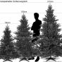 Grössenvergleich künstlicher Weihnachtsbaum Bolton 150 180 210cm 2